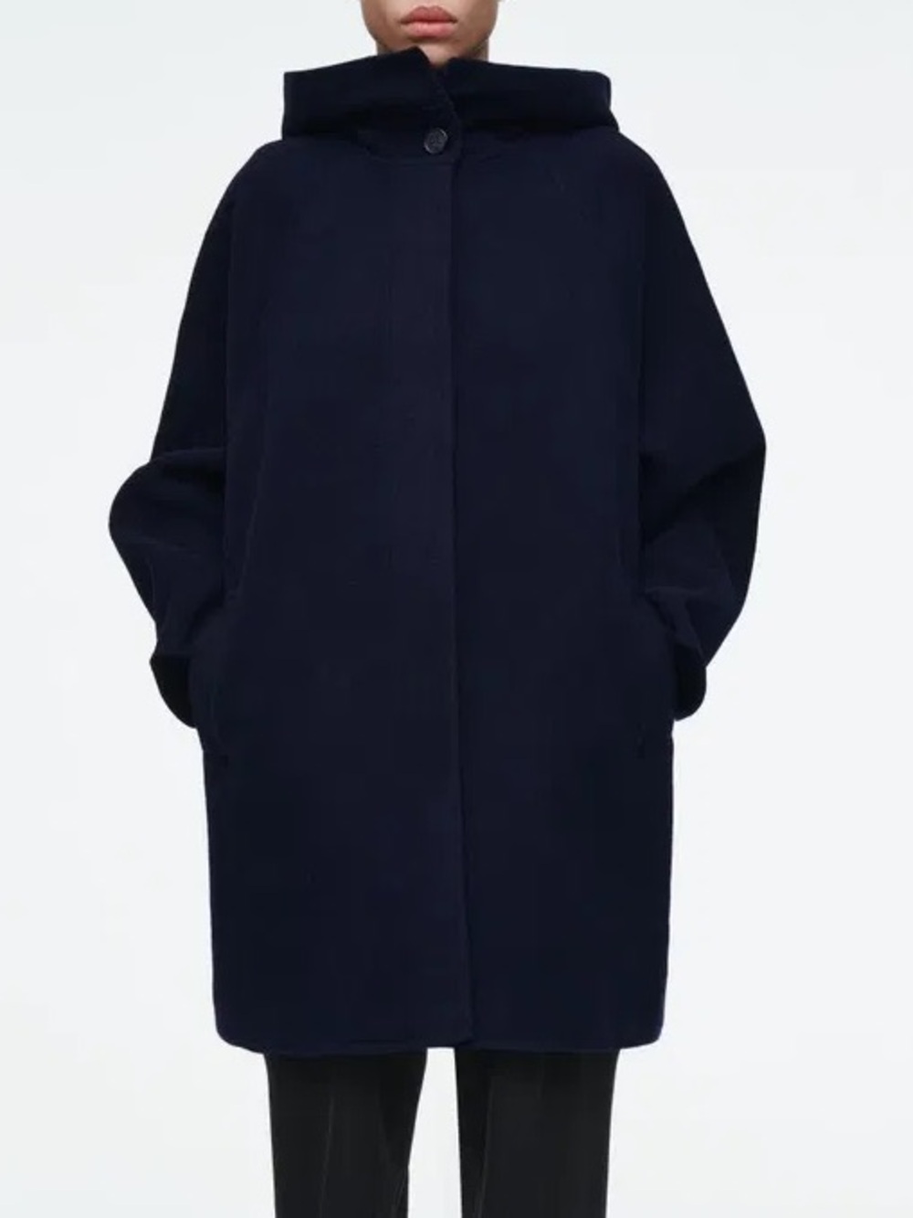 COS Oversized Double-Faced Wool Coat size S